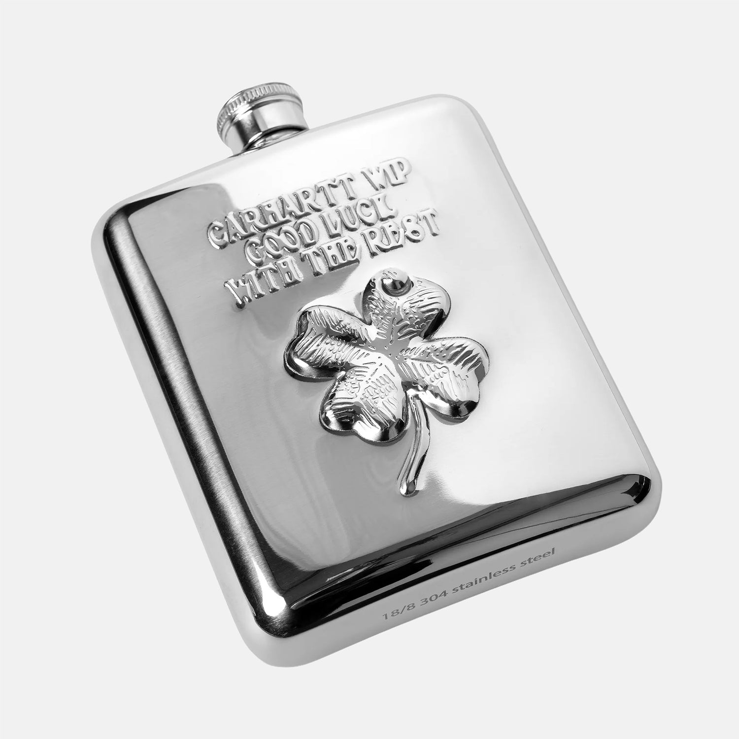 Carhartt WIP Clover Flask - Silver Silber Bild 1