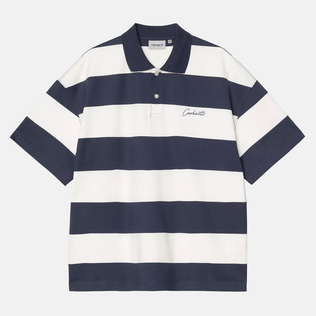 Carhartt WIP Delray Polo T-Shirt - Delray Stripe Mehrfarbig Bild 1