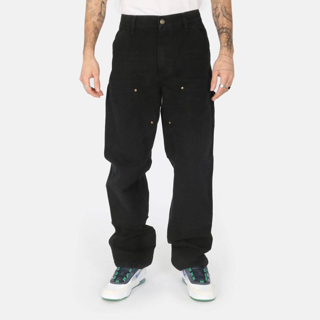 Carhartt WIP Double Knee Pant - Black Aged Canvas Schwarz Bild 1