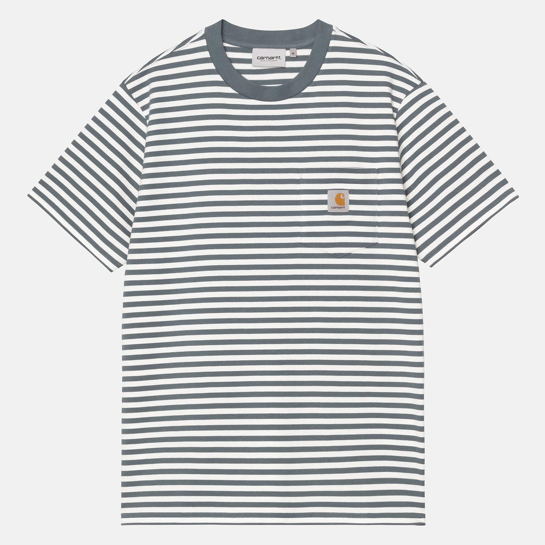 Carhartt WIP Ezra Pocket T-Shirt - Ezra Stripe Blau Bild 1