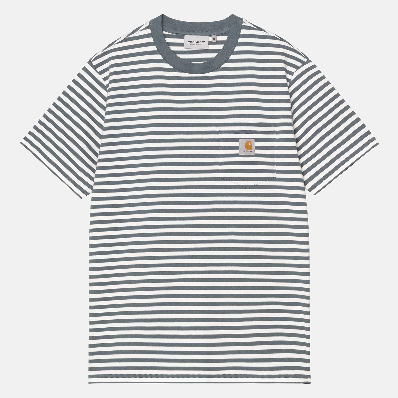 Carhartt WIP Ezra Pocket T-Shirt - Ezra Stripe Blau Bild 1