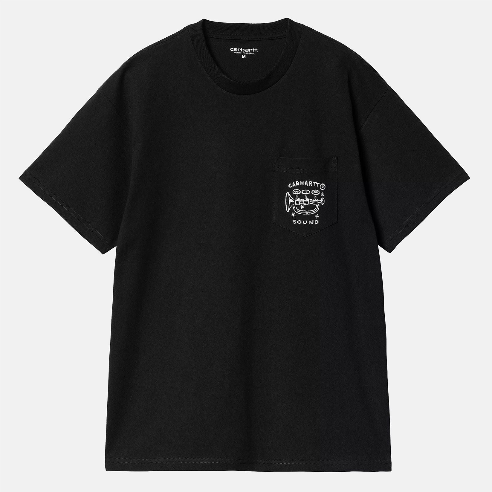 Carhartt WIP Fragments Pocket T-Shirt - Black / White Black / White Bild 1