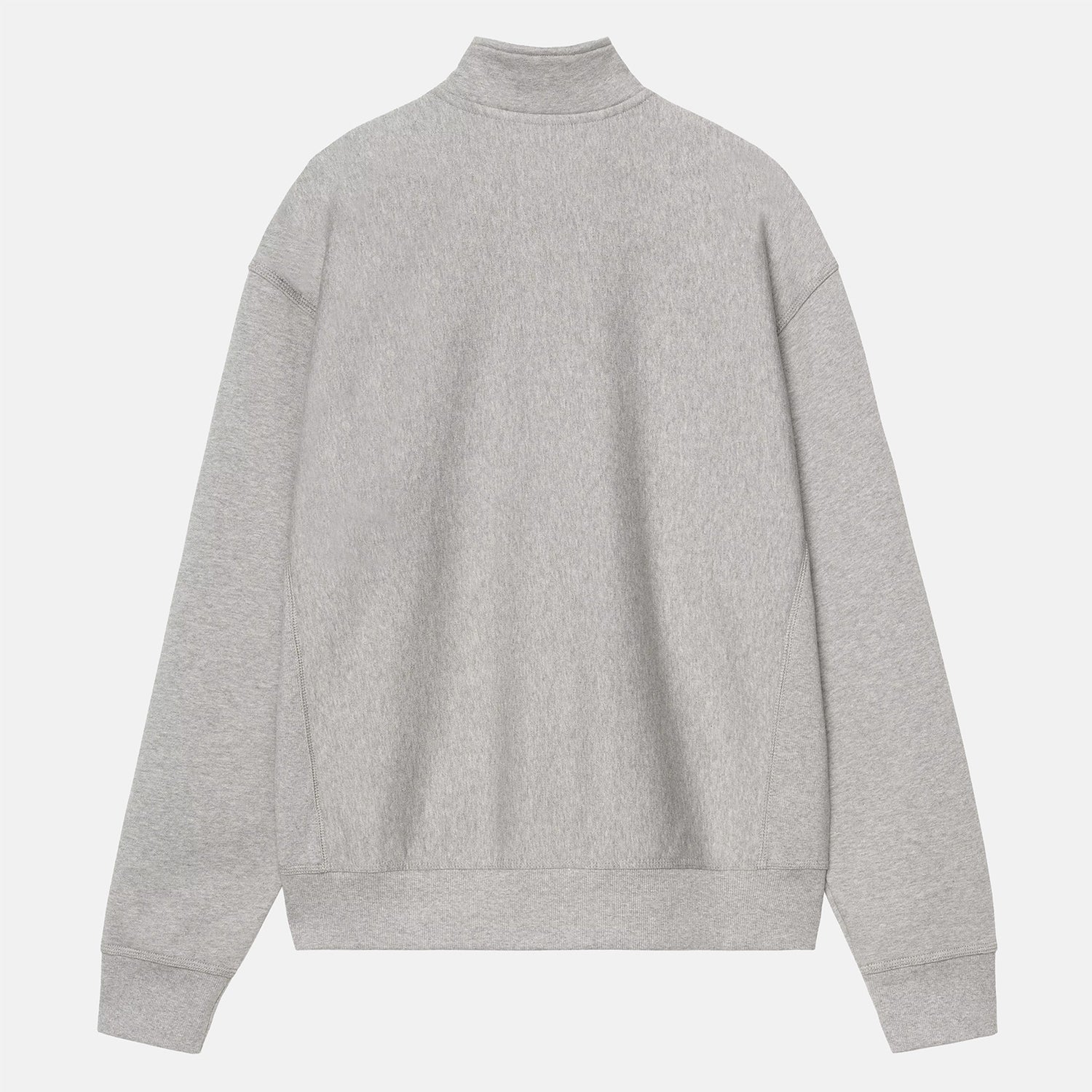 Carhartt WIP Half Zip American Script - Grey Heather Grau Bild 2