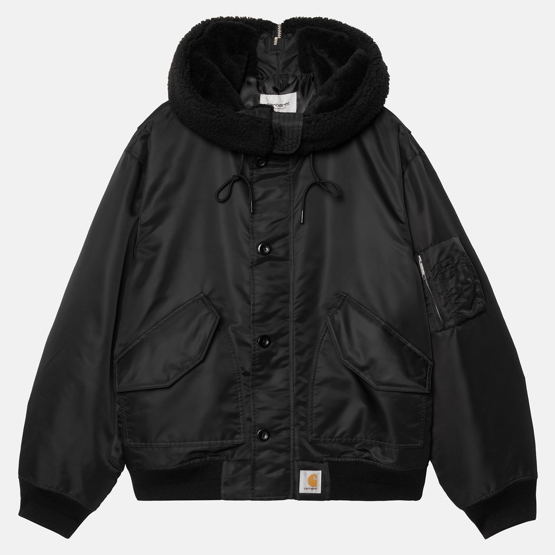 Carhartt WIP HD Oltera Bomber Jacket - Black Schwarz Bild 1