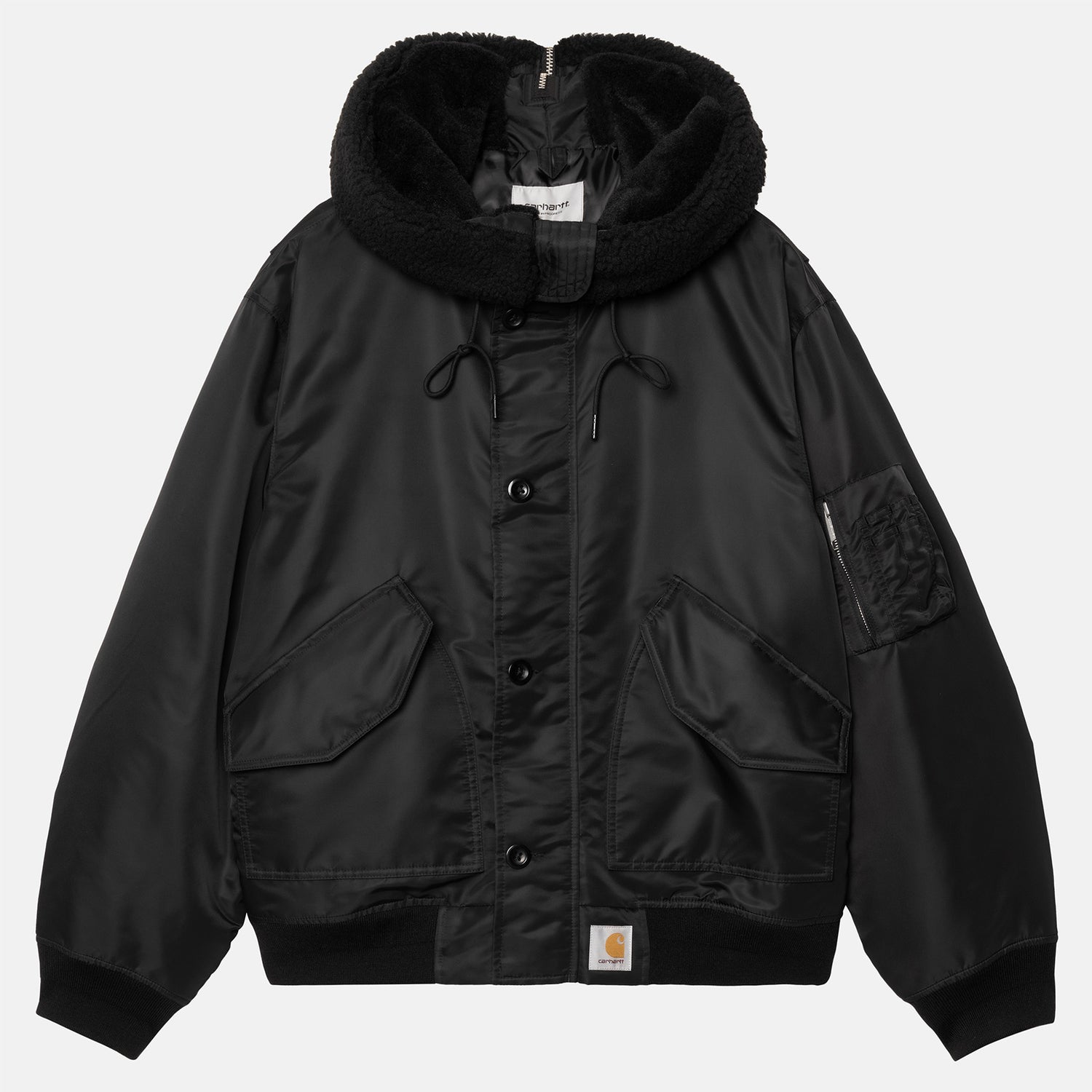 Carhartt WIP HD Oltera Bomber Jacket - Black Schwarz Bild 1
