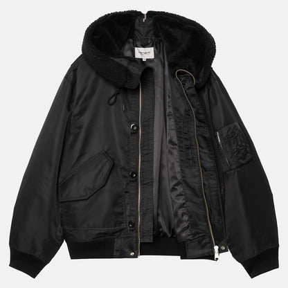 Carhartt WIP HD Oltera Bomber Jacket - Black Schwarz Bild 3