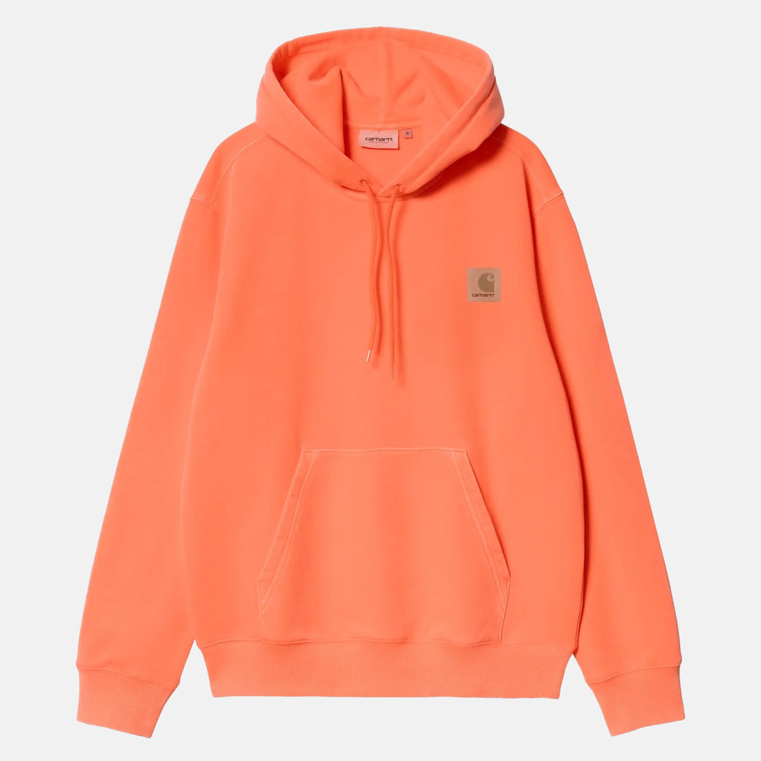 Carhartt WIP Industry Hoodie - Lumo Orange / Black, garment dyed Bild 1