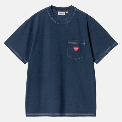 Carhartt WIP Ingo Pocket T-Shirt - Dark Blue Garment Dyed Blau Bild 1
