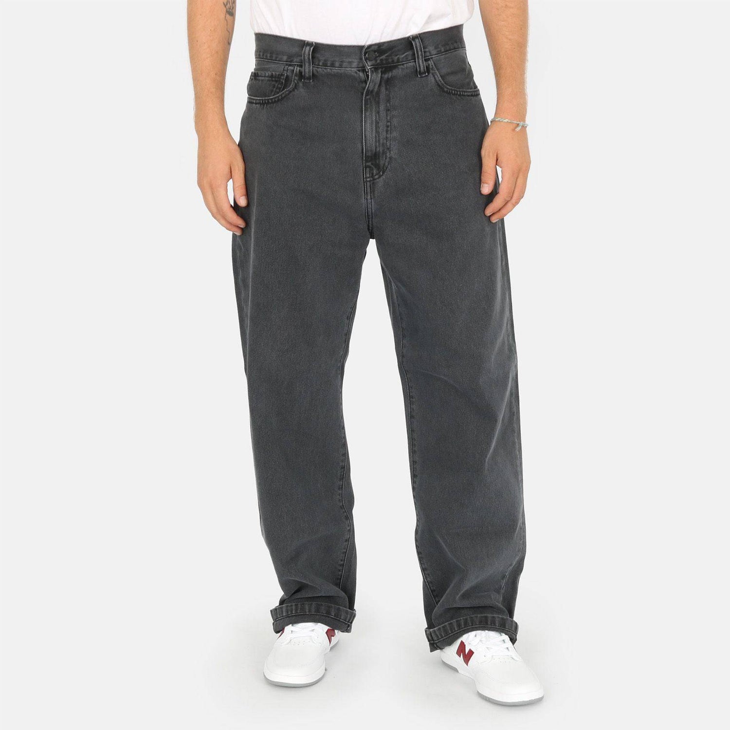 Carhartt WIP Landon Pant - Black Heavy Stone Wash Schwarz Bild 1