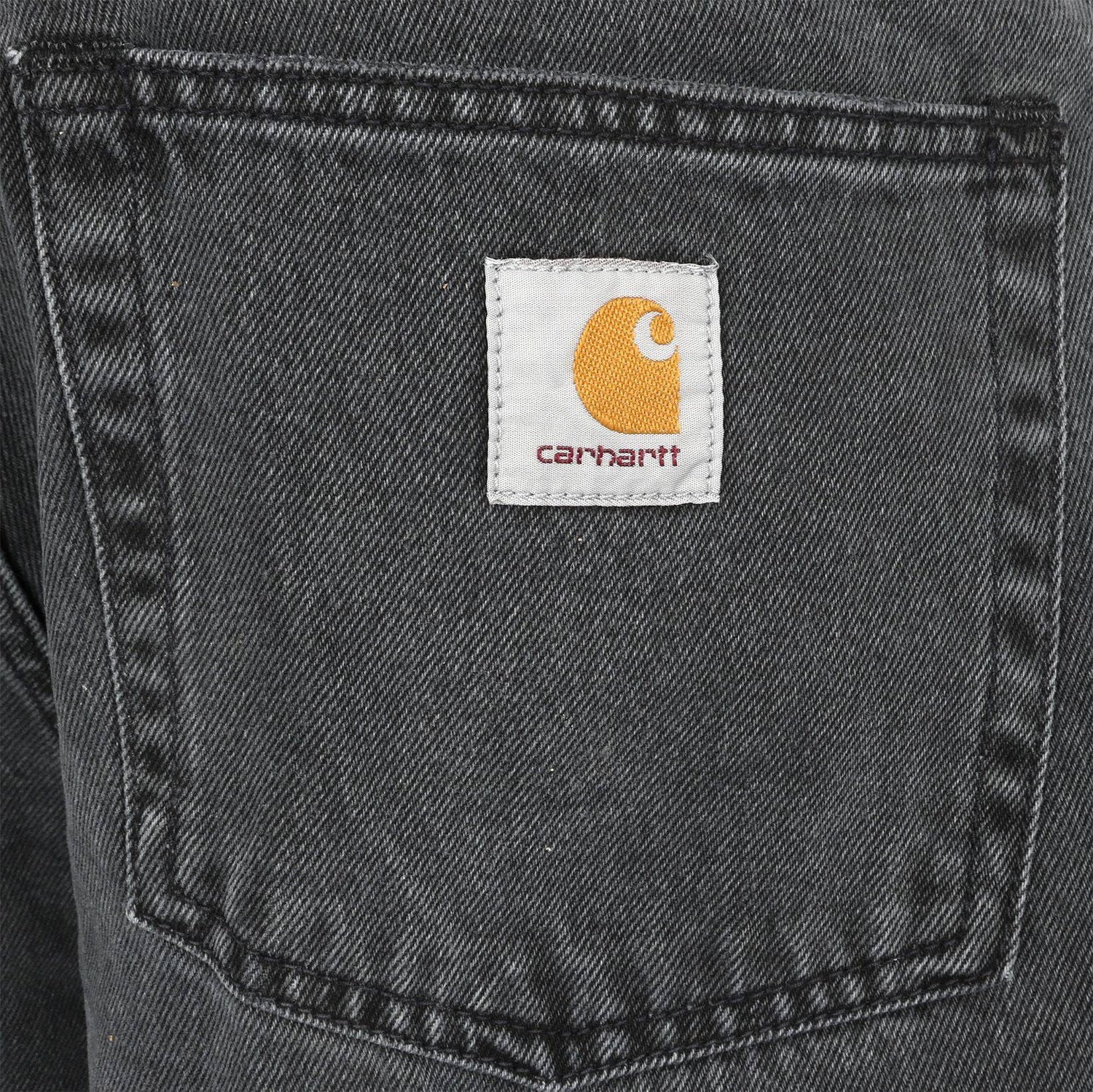 Carhartt WIP Landon Pant - Black Heavy Stone Wash Schwarz Bild 3