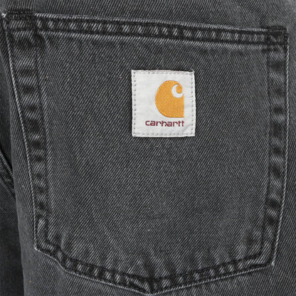 Carhartt WIP Landon Pant - Black Heavy Stone Wash Schwarz Bild 3