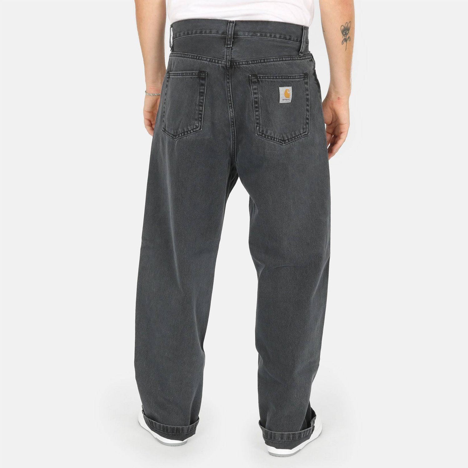 Carhartt WIP Landon Pant - Black Heavy Stone Wash Schwarz Bild 5