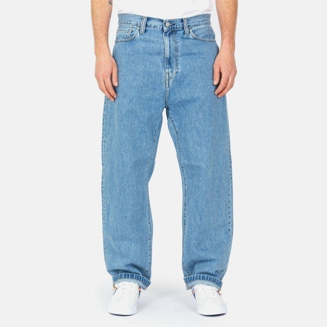 Carhartt WIP Landon Pant - Blue Heavy Stone Washed Blau Bild 1