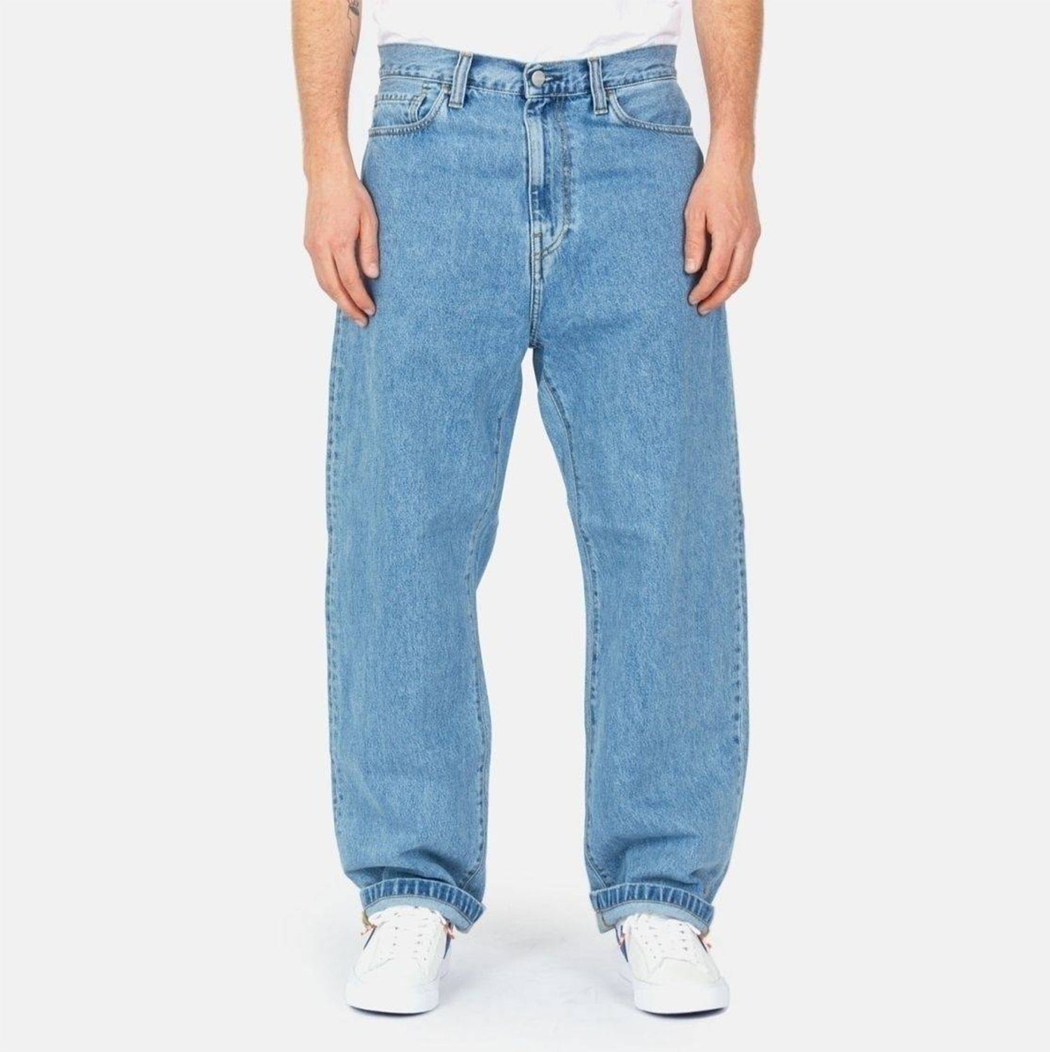 Carhartt WIP Landon Pant - Blue Heavy Stone Washed Blau Bild 1