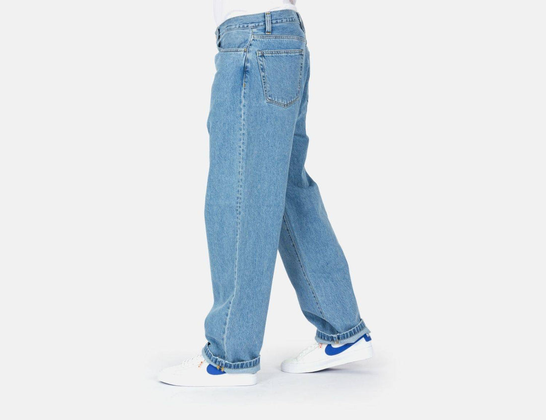 Carhartt WIP Landon Pant - Blue Heavy Stone Washed Blau Bild 2