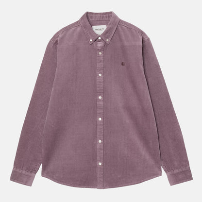 Carhartt WIP Madison Cord Hemd - Phlox Lila Bild 1