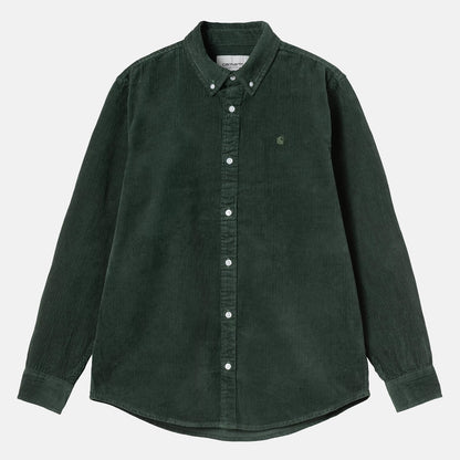 Carhartt WIP Madison Cord Hemd - Sycamore Tree Grün Bild 1