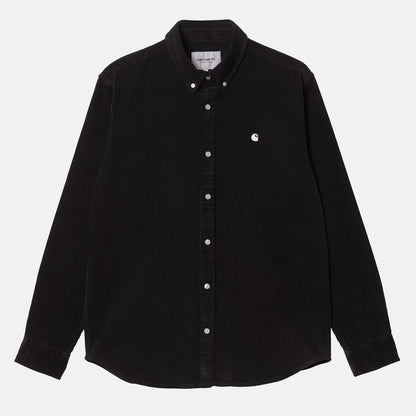 Carhartt WIP Madison Fine Cord Hemd - Black / Wax Schwarz Bild 1