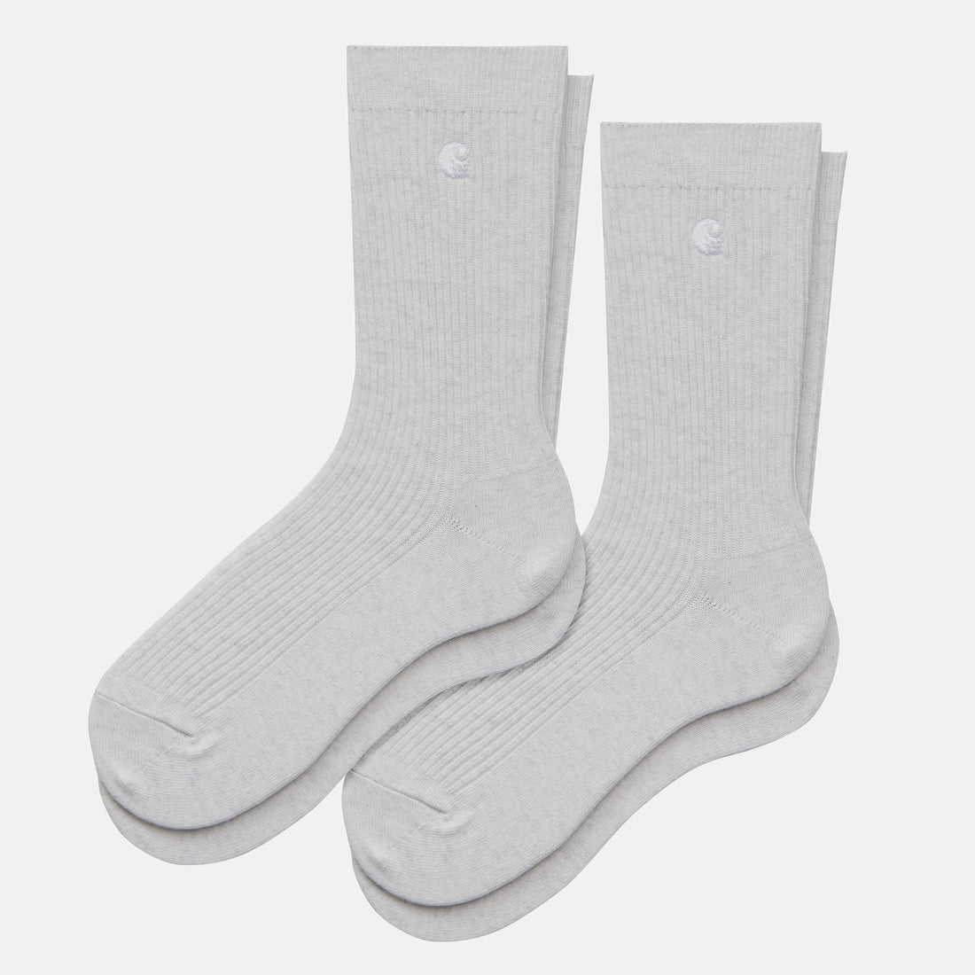 Carhartt WIP Madison Logo 2Pack Socken - Ash Heather Grau Bild 1