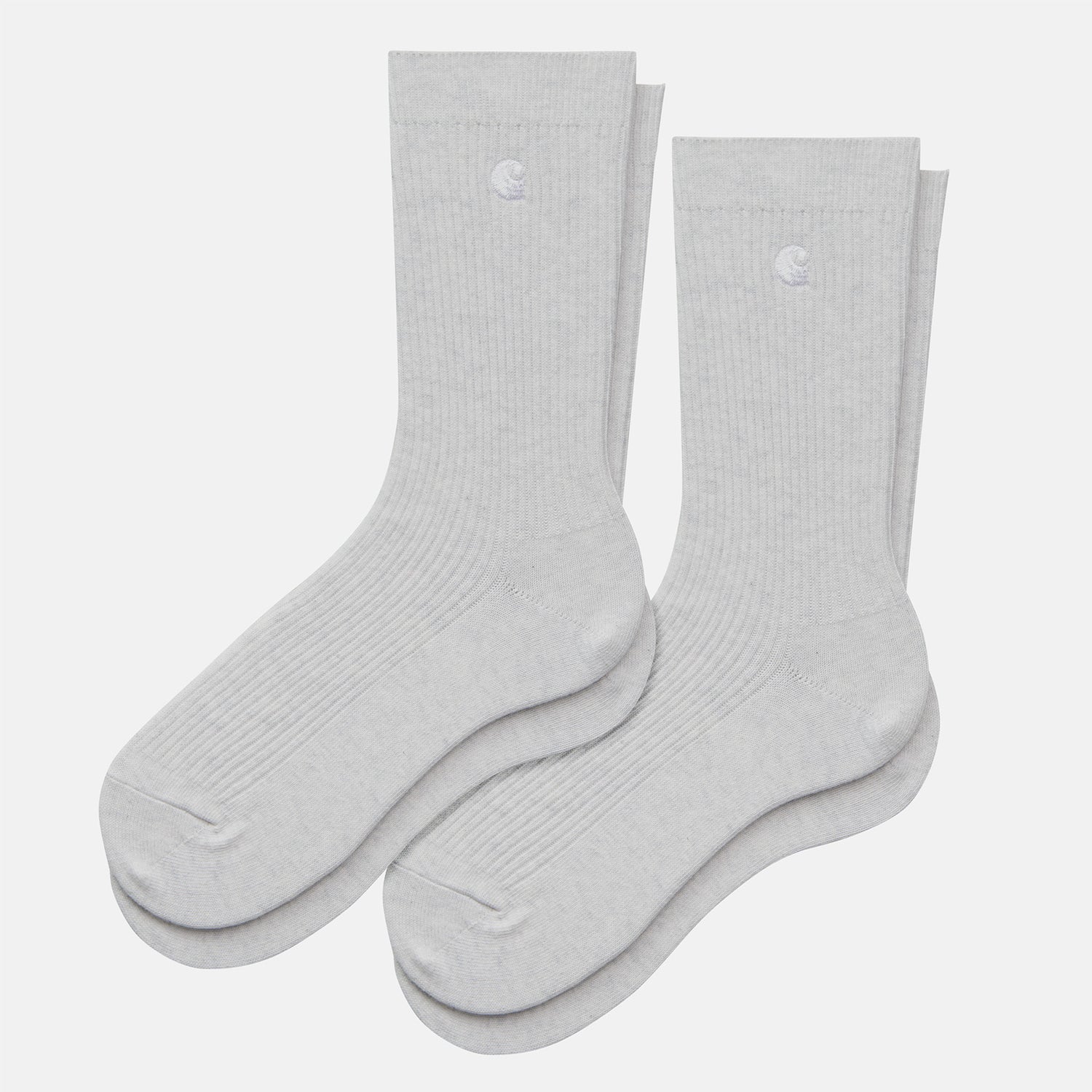 Carhartt WIP Madison Logo 2Pack Socken - Ash Heather Grau Bild 1