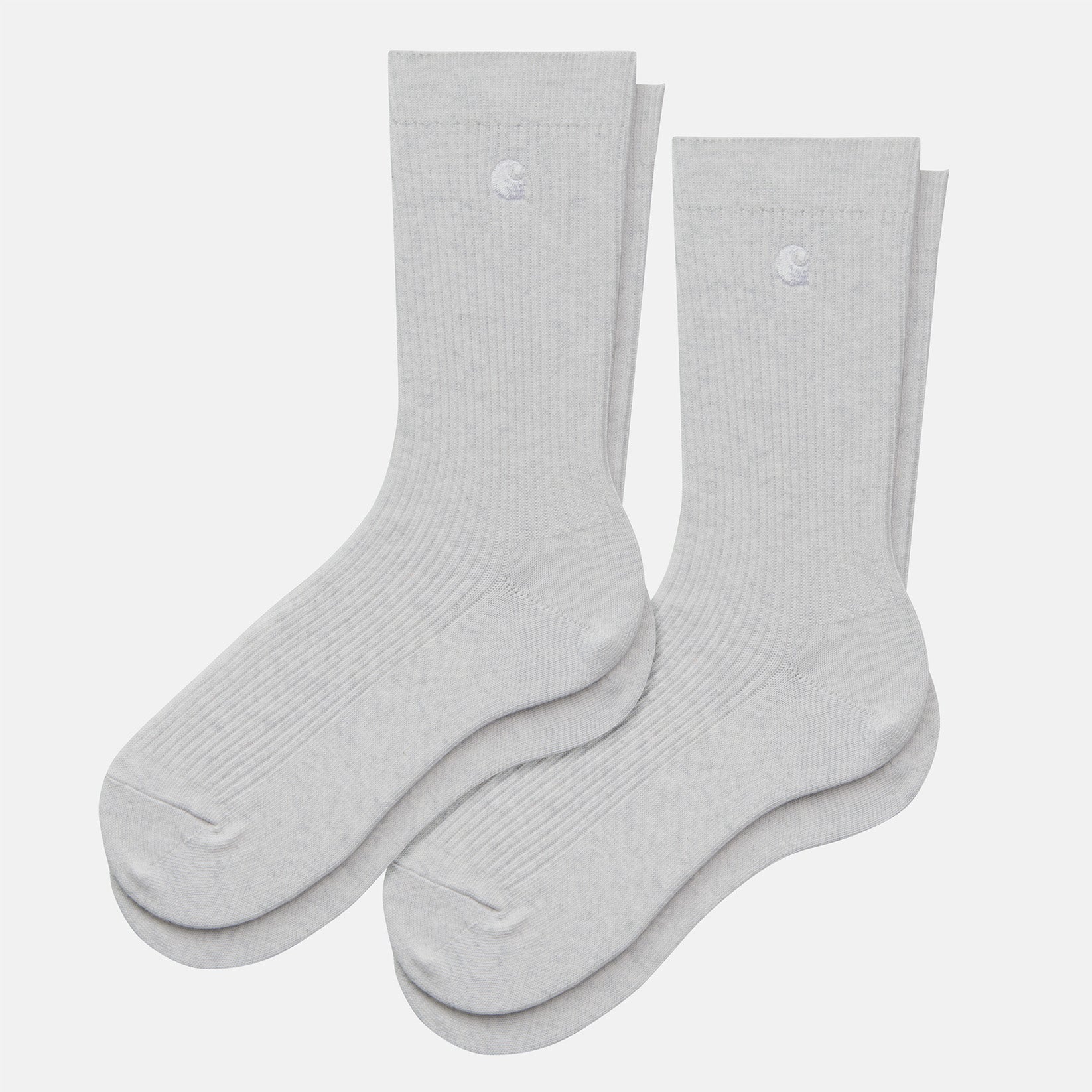 Carhartt WIP Madison Logo 2Pack Socken - Ash Heather Grau Bild 1