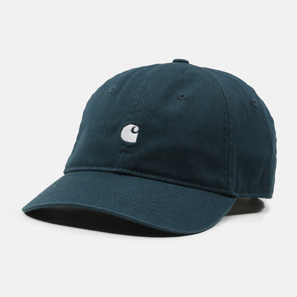 Carhartt WIP Madison Logo Cap - Deep Lagoon / White Grün Bild 1