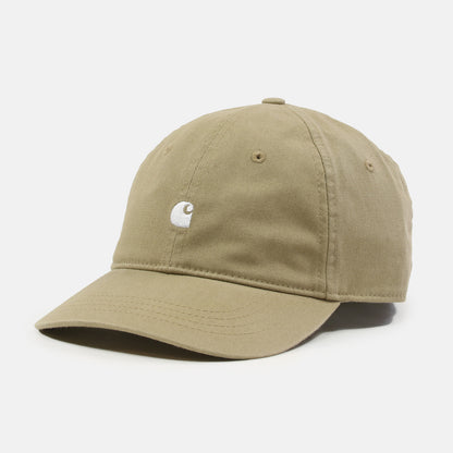 Carhartt WIP Madison Logo Cap - Leather / White Bild 1