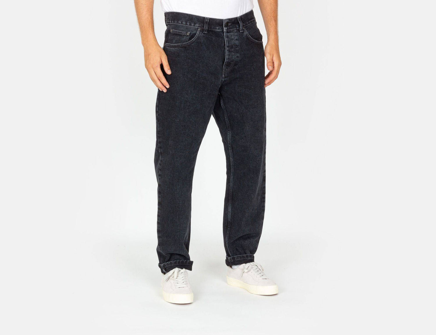 Carhartt WIP Newel Pant - Black stone washed Schwarz Bild 1