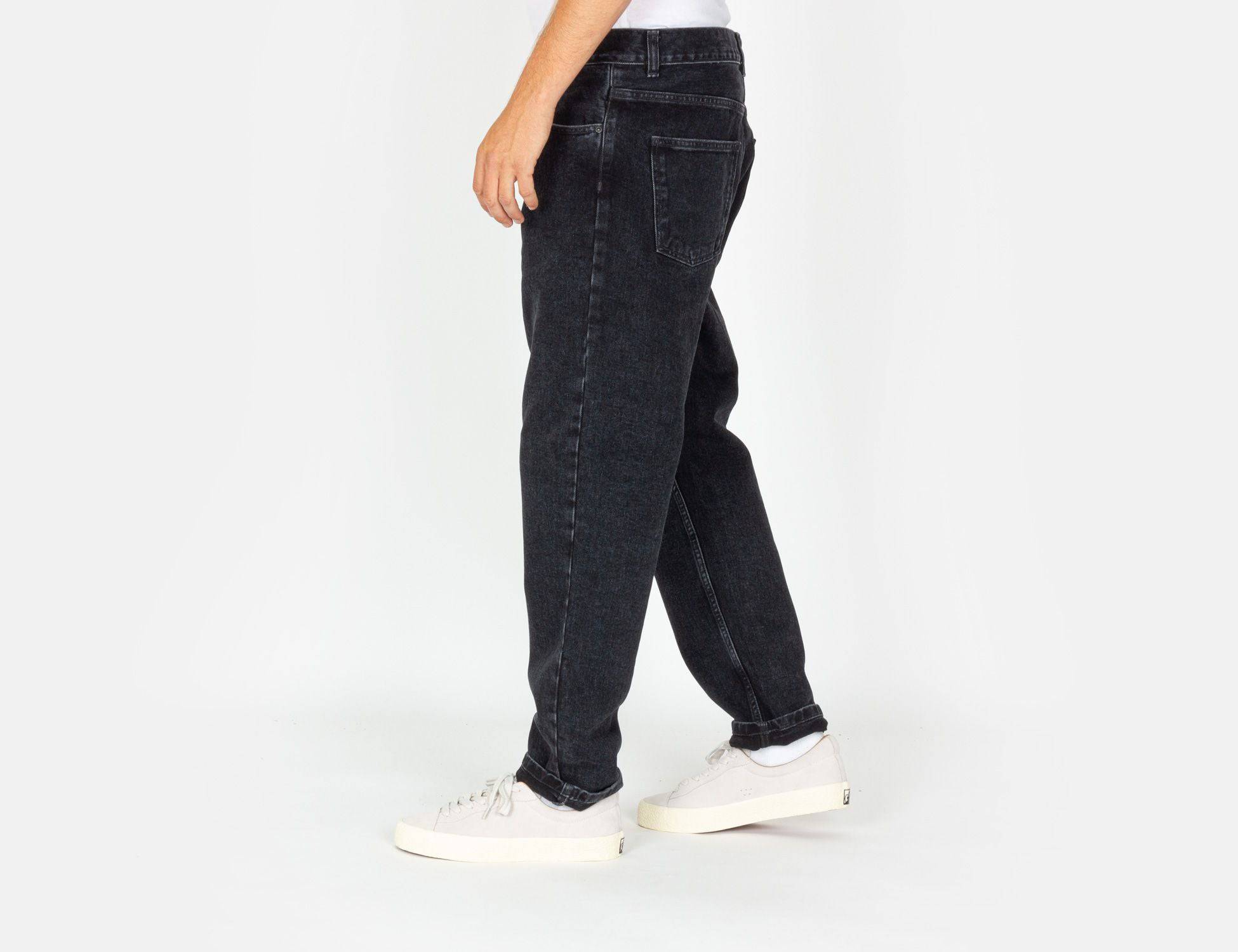 Carhartt WIP Newel Pant - Black stone washed Schwarz Bild 3
