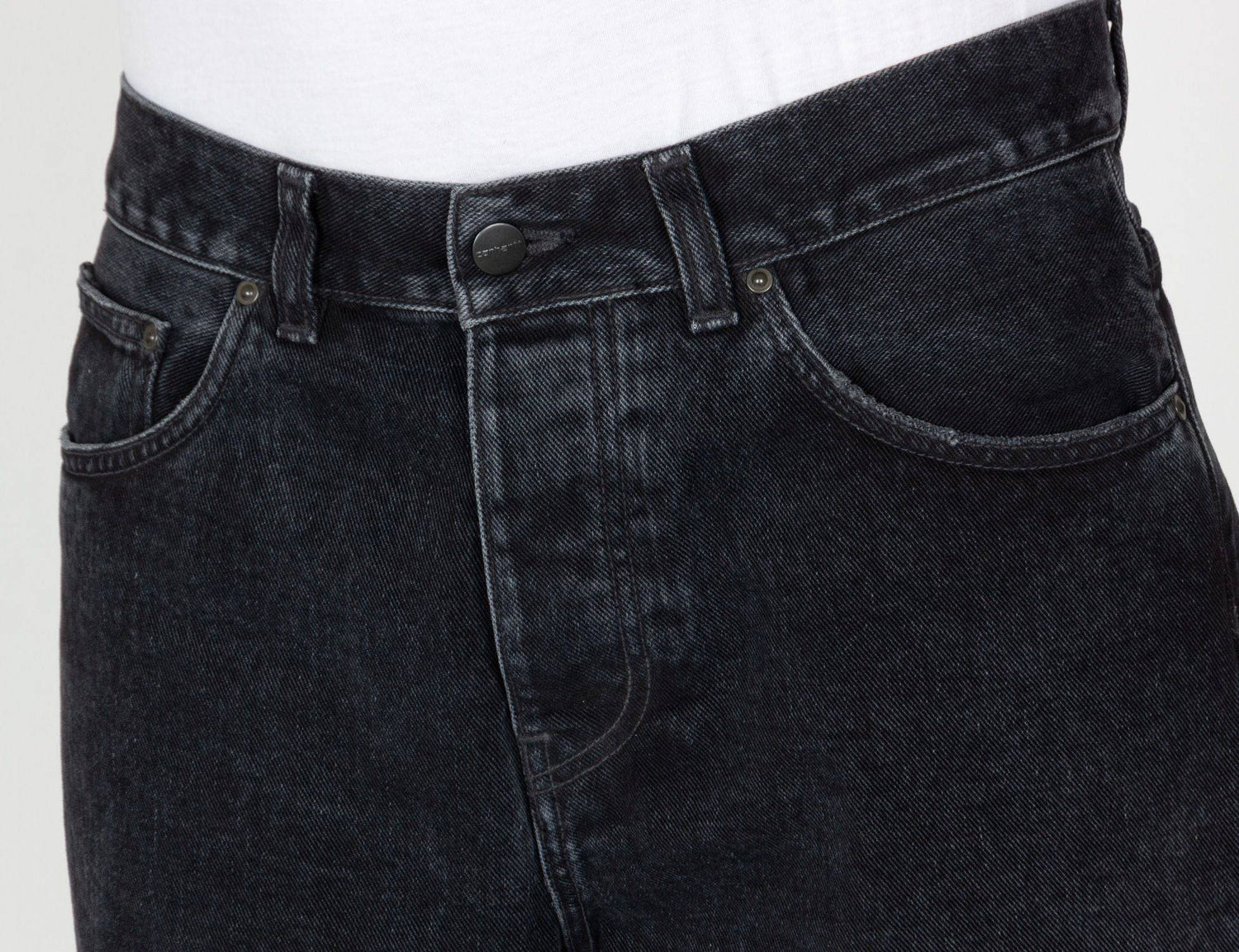 Carhartt WIP Newel Pant - Black stone washed Schwarz Bild 4