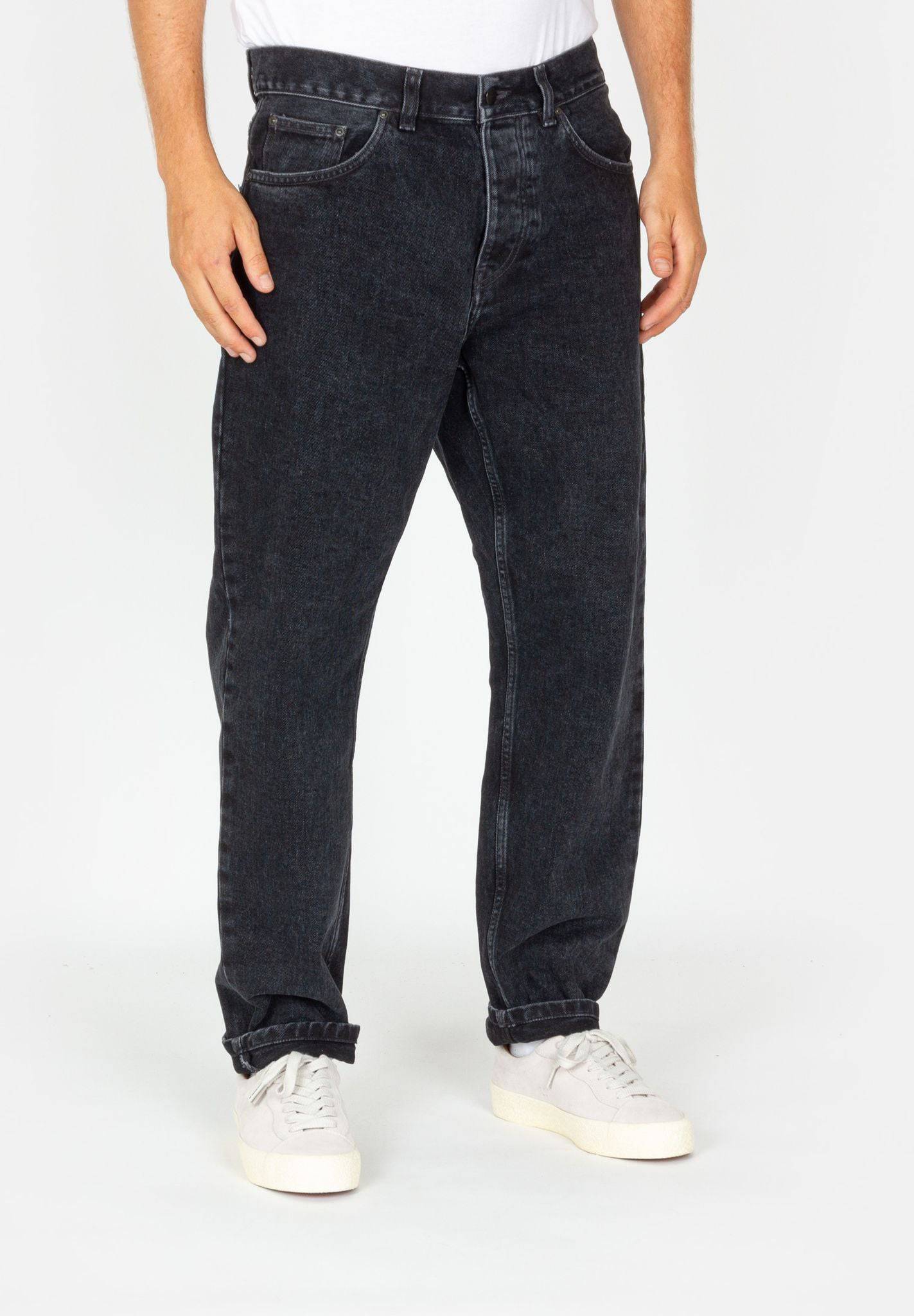Carhartt WIP Newel Pant - Black stone washed Schwarz Bild 6