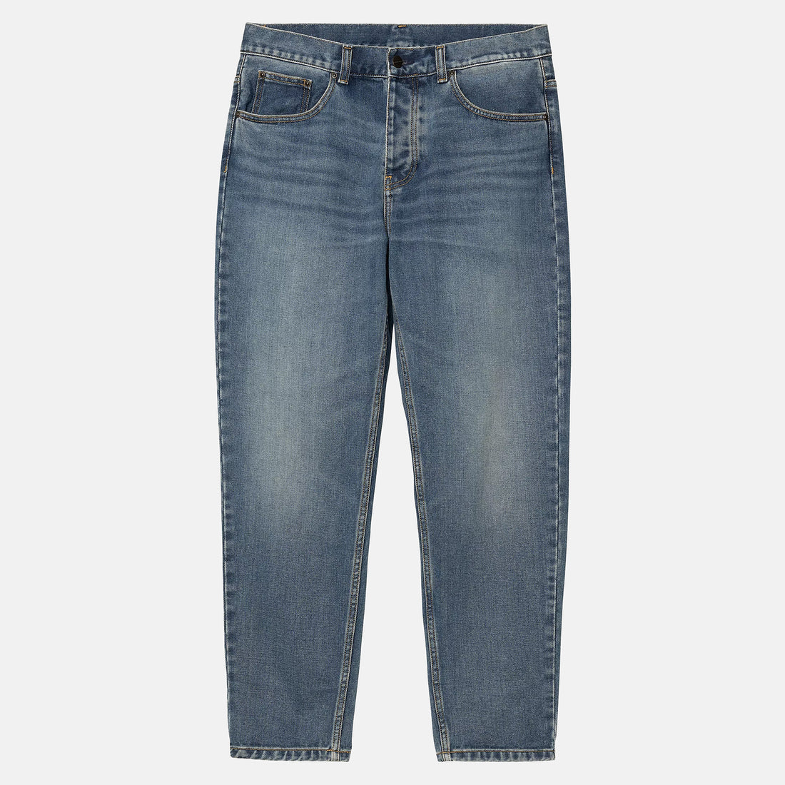 Carhartt WIP Newel Pant - Blue Dark Used Wash Blau Bild 2