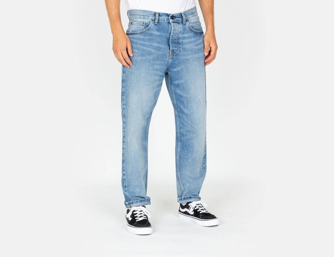 Carhartt WIP Newel Pant - Blue Light Used Wash Blau Bild 1