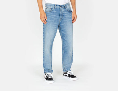 Carhartt WIP Newel Pant - Blue Light Used Wash Blau Bild 1
