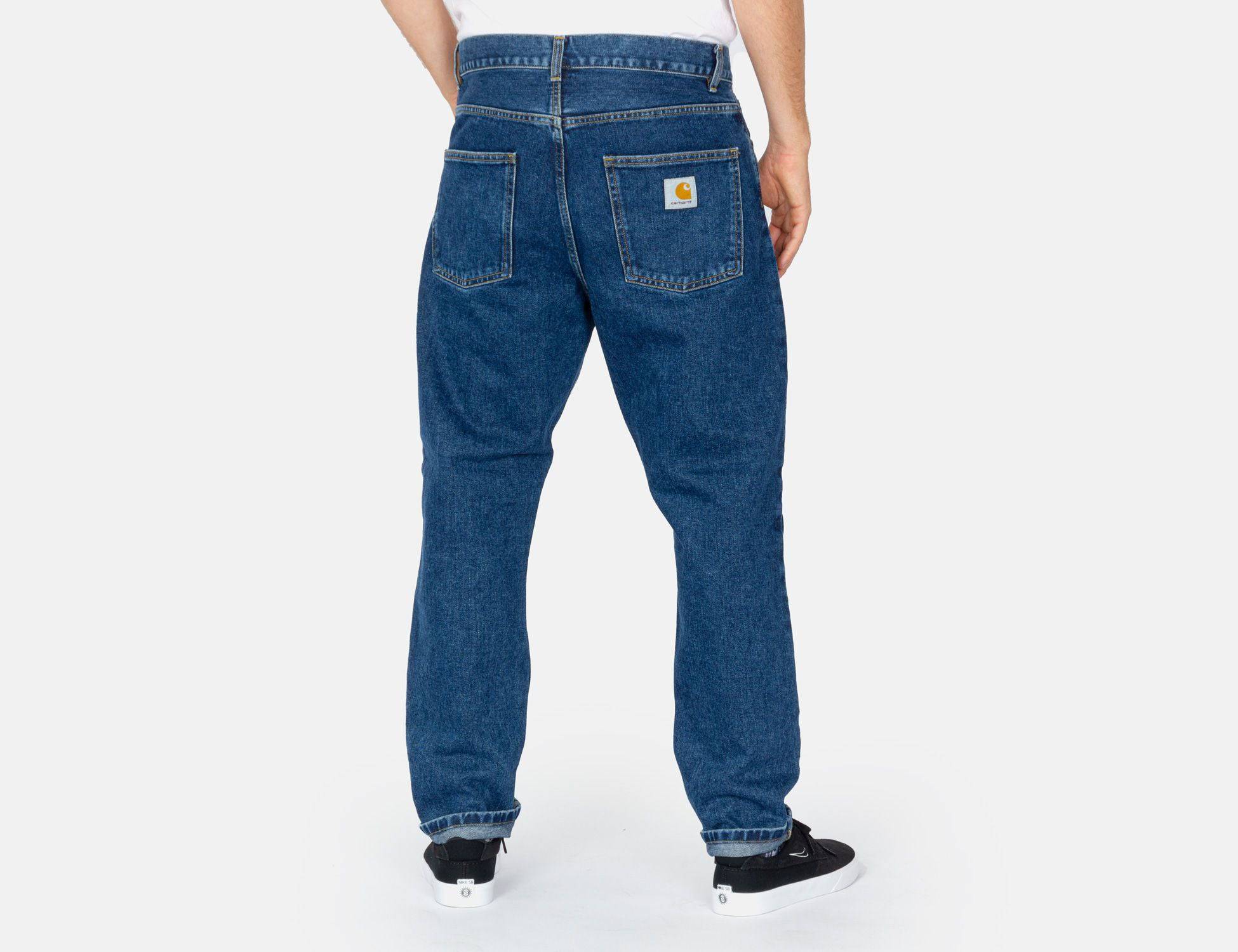 Carhartt WIP Newel Pant - Blue Stoned Washed Blau Bild 1