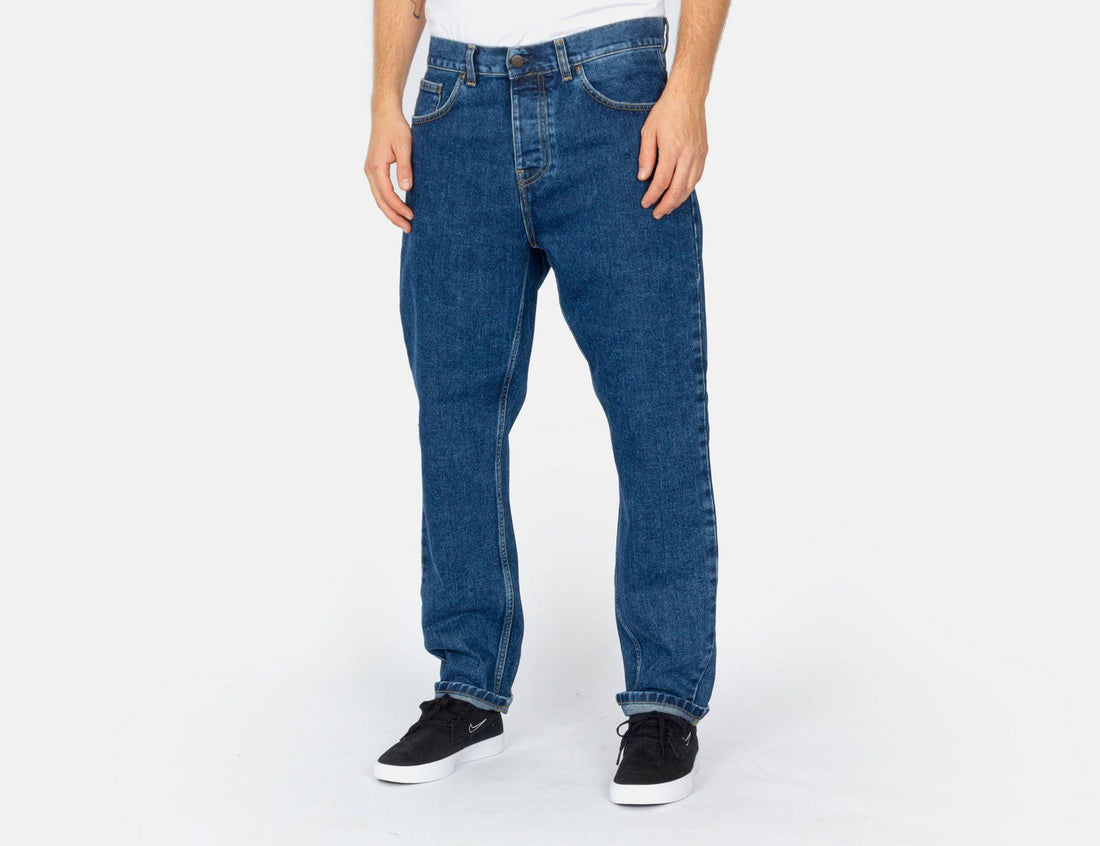 Carhartt WIP Newel Pant - Blue Stoned Washed Blau Bild 2