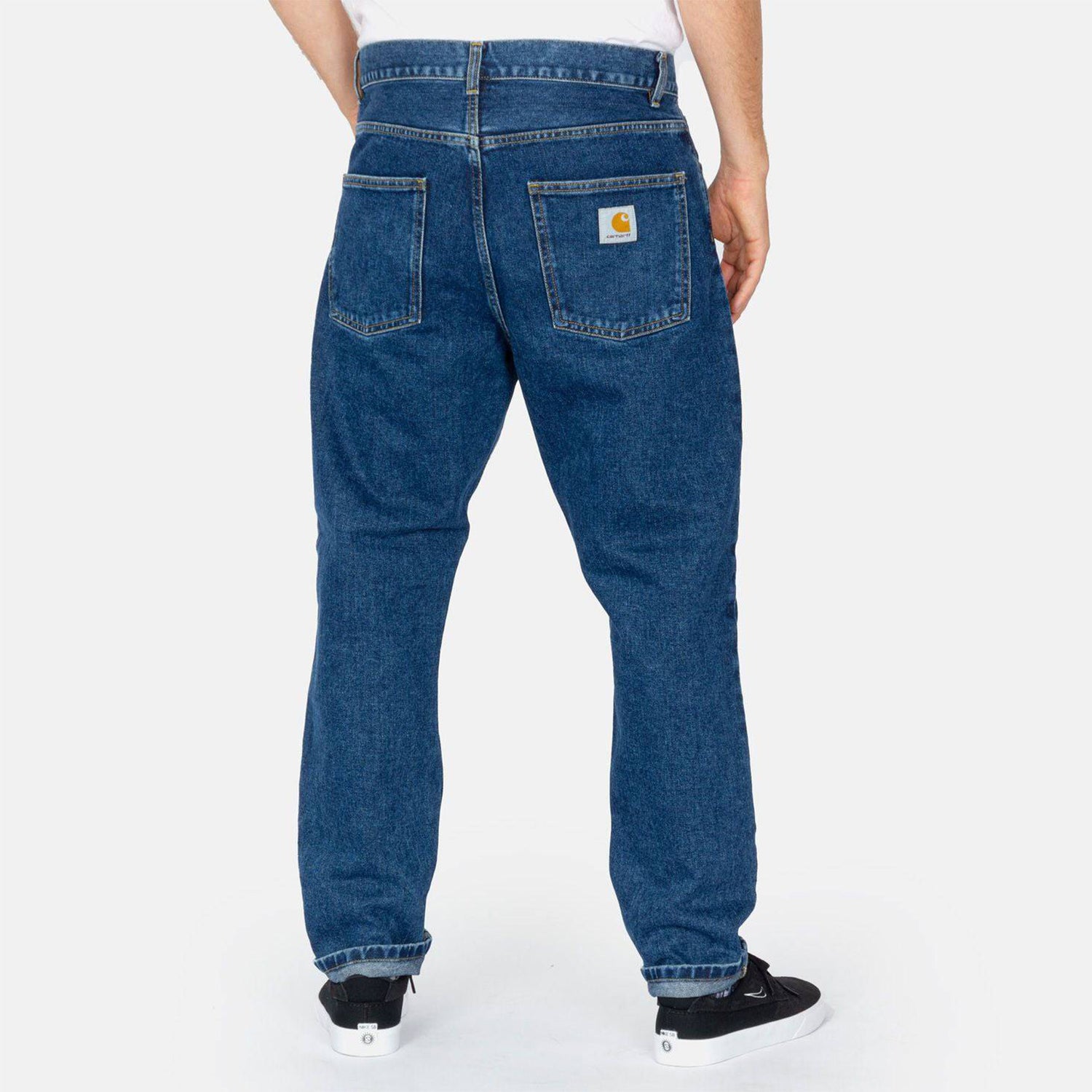 Carhartt WIP Newel Pant - Blue Stoned Washed Blau Bild 3