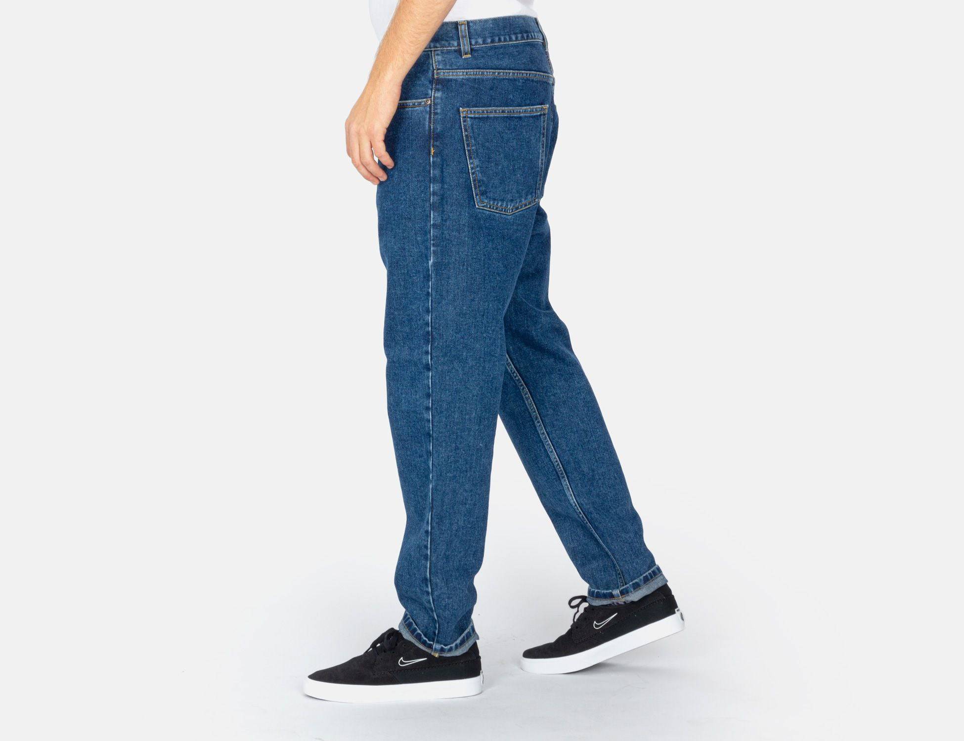 Carhartt WIP Newel Pant - Blue Stoned Washed Blau Bild 4