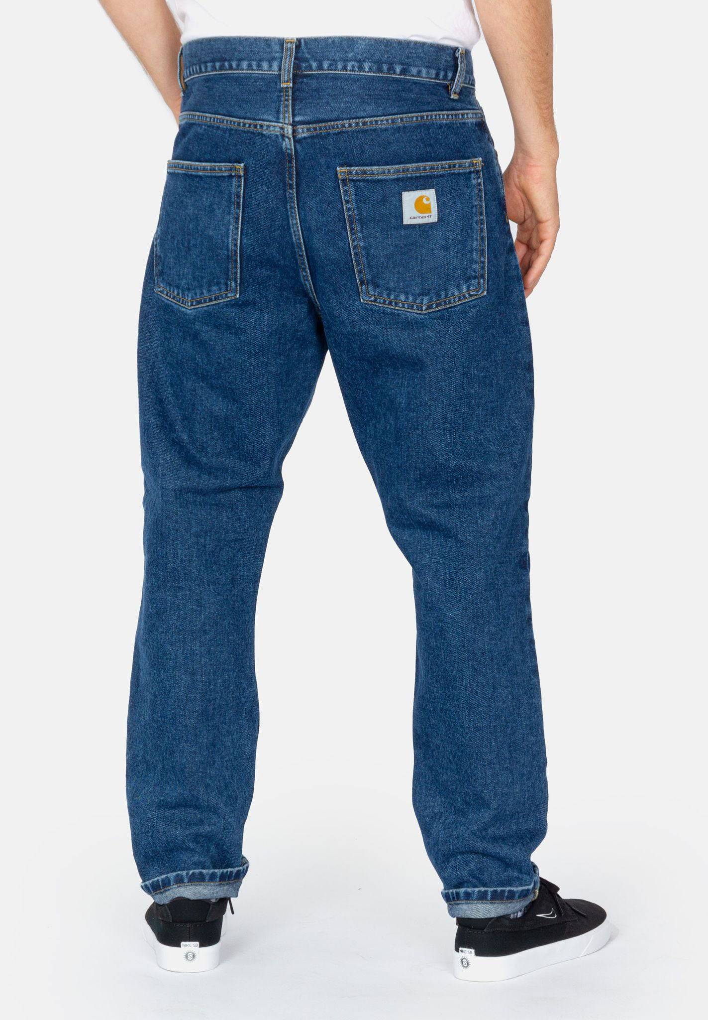 Carhartt WIP Newel Pant - Blue Stoned Washed Blau Bild 6