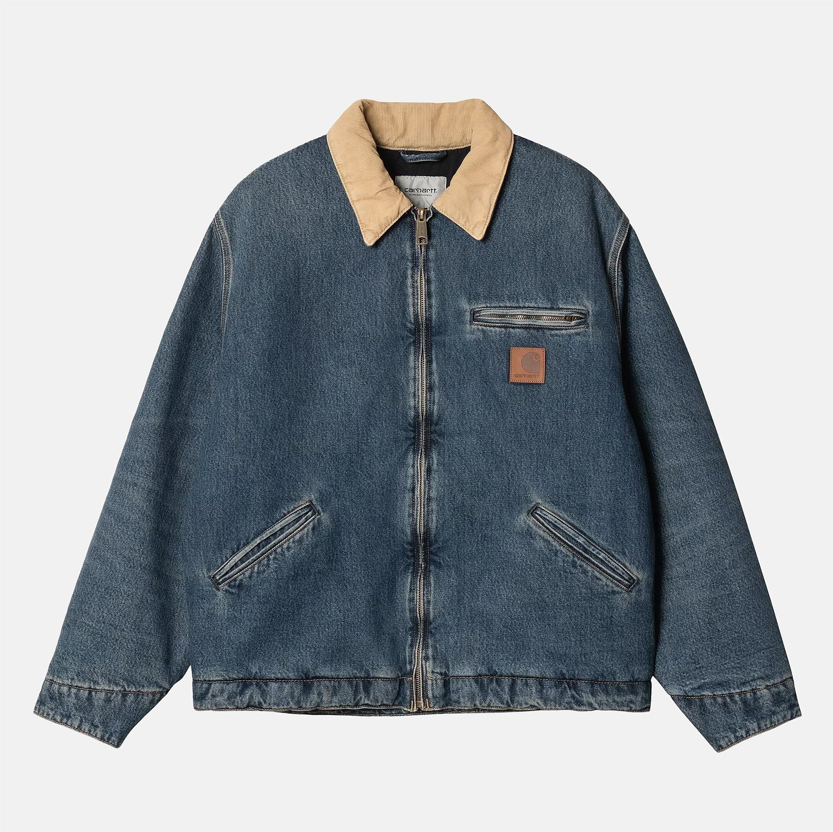 Carhartt WIP OG Detroit Jacke - Blue / Dusty H Brown Blau Bild 1