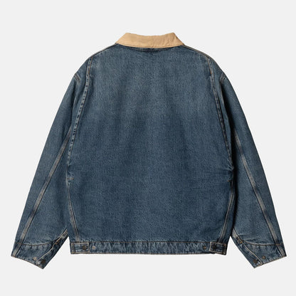 Carhartt WIP OG Detroit Jacke - Blue / Dusty H Brown Blau Bild 2