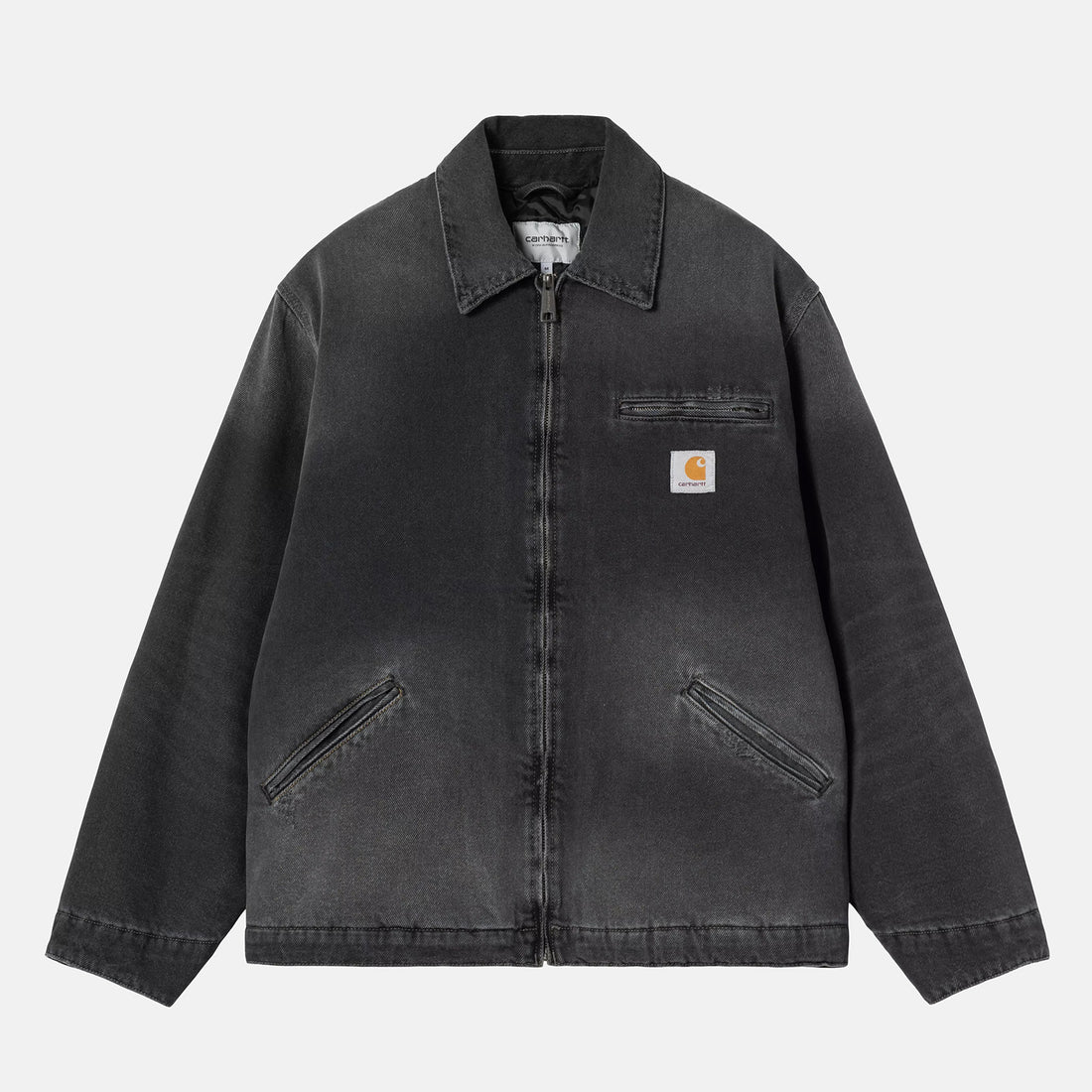 Carhartt WIP OG Detroit Jacket - Black Grind Wash Schwarz Bild 1