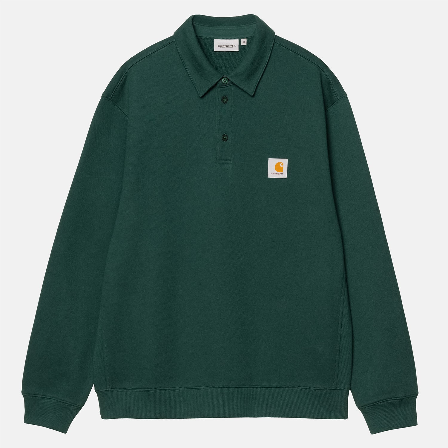 Carhartt WIP Polo Sweat - Dark Fir Grün Bild 1