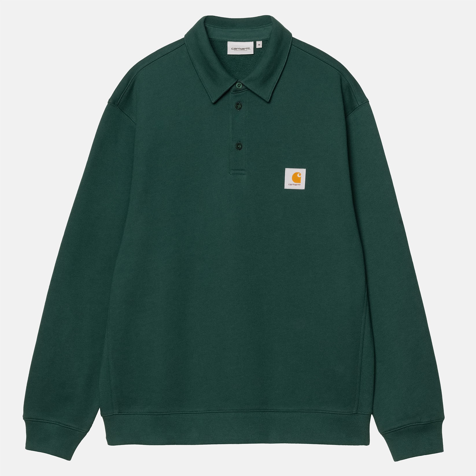 Carhartt WIP Polo Sweat - Dark Fir Grün Bild 1