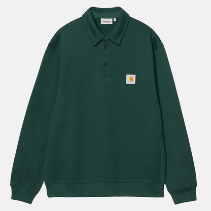 Carhartt WIP Polo Sweat - Dark Fir Grün Bild 1