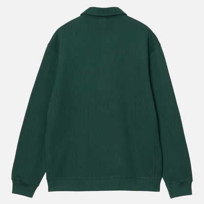 Carhartt WIP Polo Sweat - Dark Fir Grün Bild 2