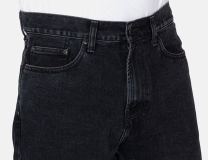 Carhartt WIP Pontiac Stoned Washed Pant - Black Schwarz Bild 5