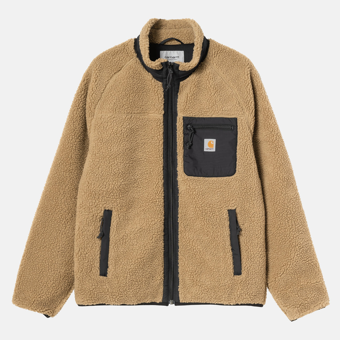 Carhartt WIP Prentis Liner Fleecejacke - Leather / Black Beige Bild 1