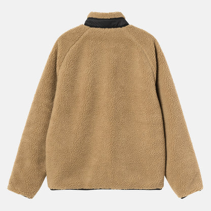 Carhartt WIP Prentis Liner Fleecejacke - Leather / Black Beige Bild 2