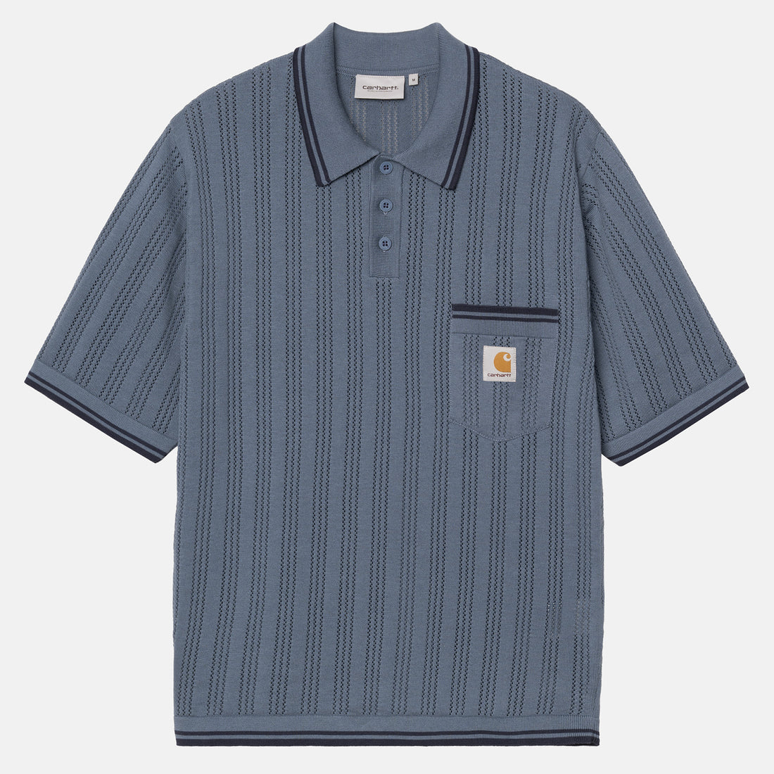 Carhartt WIP Ramsey Polo T-Shirt - Velvet Blue Blau Bild 1